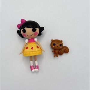Lalaloopsy Mini Classic ♡Snowy Fairest♡ 2011 3" Super Cute w/ Pet Squirrel